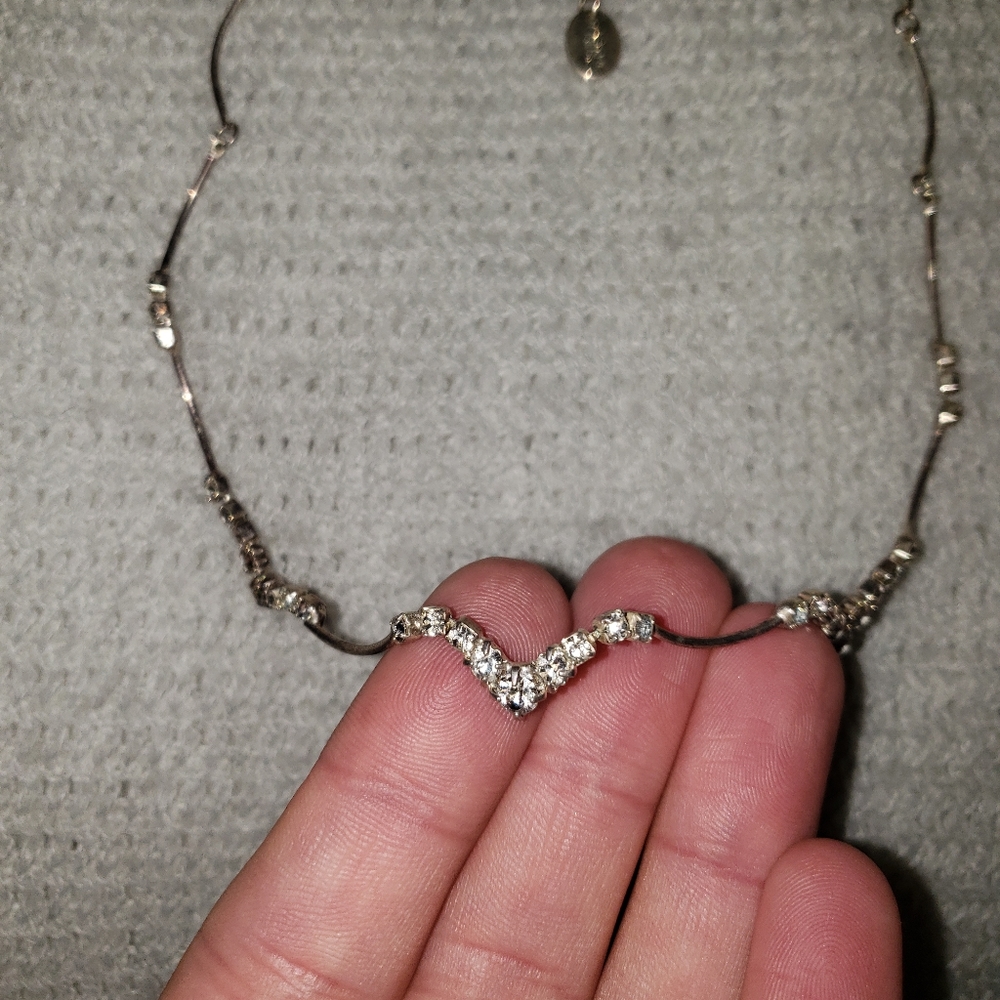 New Vintage elegant crystal choker necklace